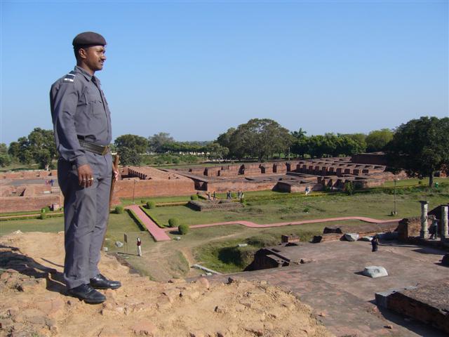 File:Lecture halls (background) temples foreground, Nalanda University (Small).JPG