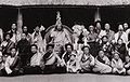 Earliest known photo of Gonpo Tseten Rinpoche With Dilgo Khyentse Rinpoche at Amdo Rekong, at Shohong, Tibet, during Rinchen Terdzo transmission, circa 1950. Lama Gonpo is standing, second on right from DKR, in front of the pillar.
